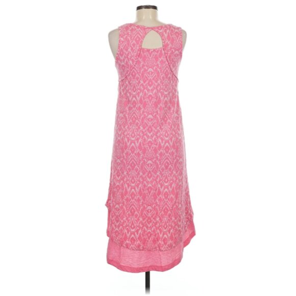 Mod-O-Doc Pink Burnout Jersey Keyhole Sleeveless Midi Dress Like New Size XL - Picture 2 of 10